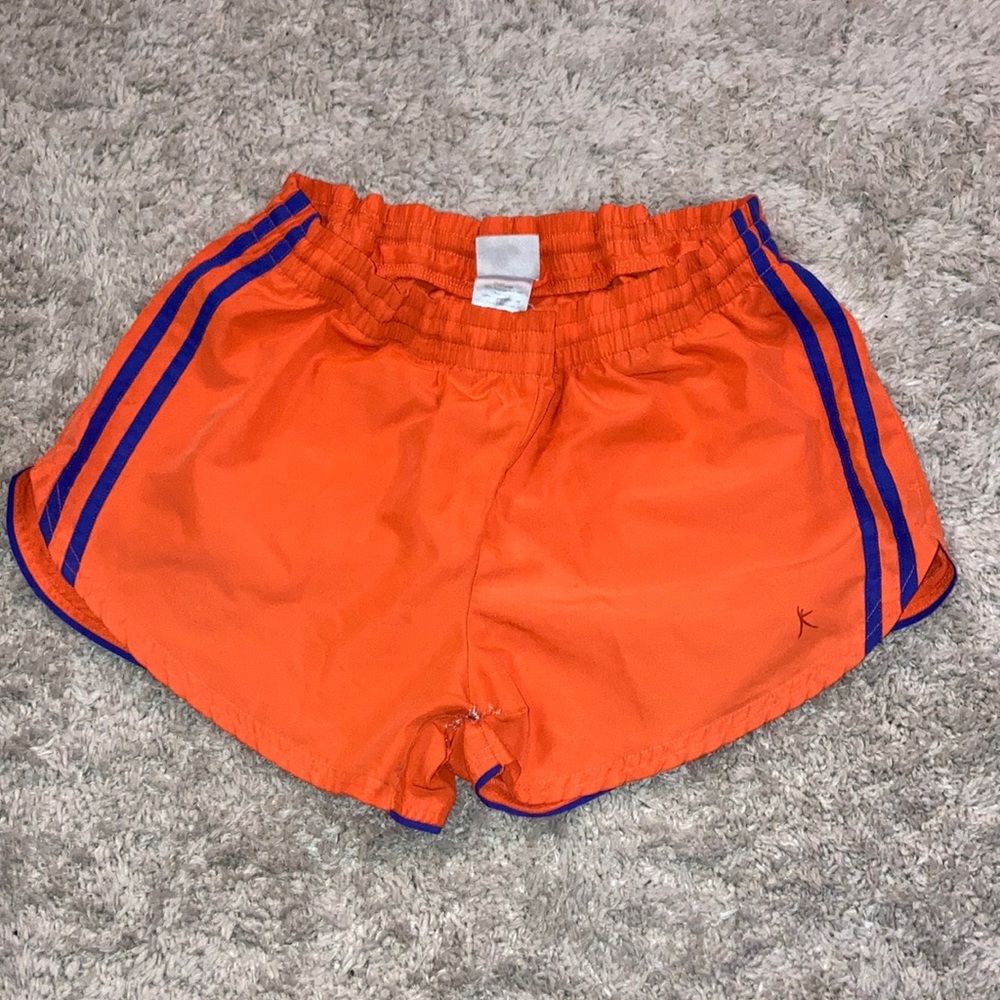 Danskin orange and blue athletic shorts